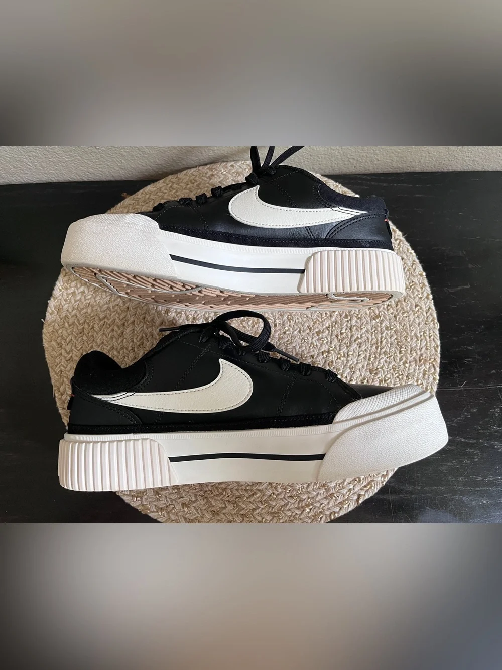 Nike Wmns Court Legacy Lift 'Black Sail'